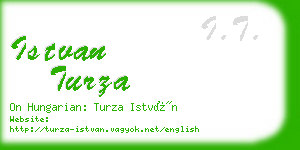 istvan turza business card